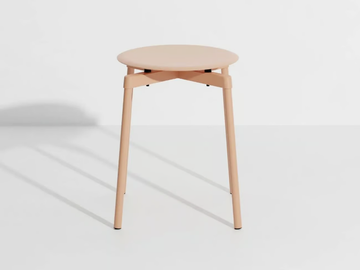 FROMME - Low stackable powder coated aluminium stool by Petite Friture - view 3